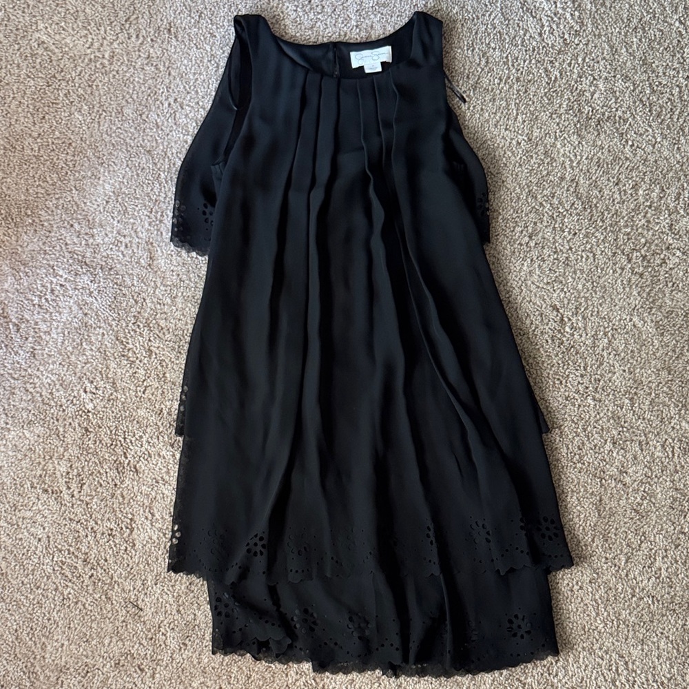 Jessica Simpson Elegant Black Asymmetrical Dress